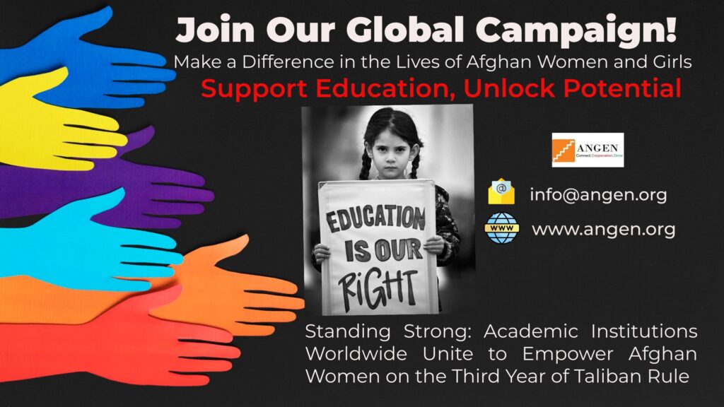 Join Our Global Campaign! Empowering Afghan Women through Education: Global Unity for Change